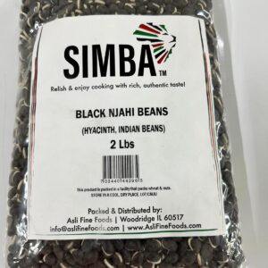 Simba Black Njahi Beans (Hyacinth, Indian Beans) – 2 lbs (907 g)