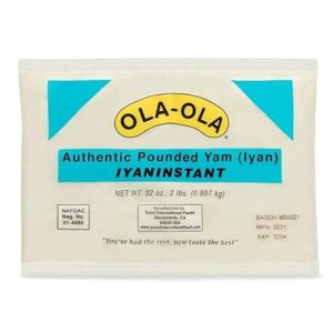 Ola-Ola Authentic Pounded Yam (Iyan Instant) – 2 lbs