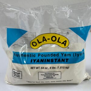 Ola-Ola Authentic Pounded Yam (Iyan Instant) – 4 lbs (1.815 kg)