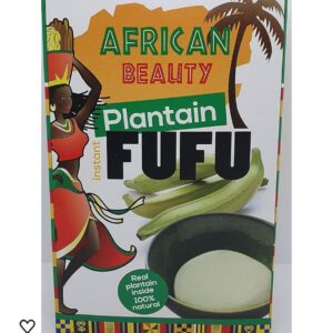 African Beauty Instant Plantain Fufu – 100% Natural, Real Plantain Inside