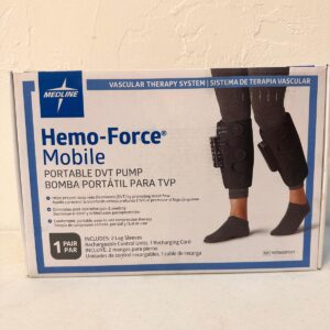 Medline Hemo-Force® Mobile Portable DVT Pump – Vascular Therapy System (1 Pair)