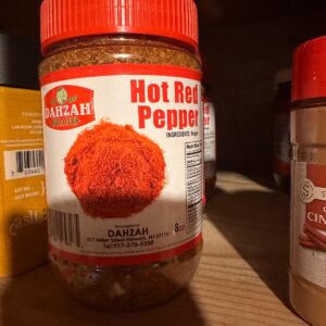 Dahzah Brand Hot Red Pepper – 8 oz