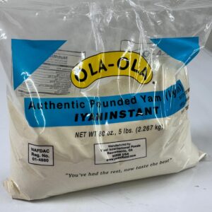 Ola-Ola Authentic Pounded Yam (Iyan Instant) – 5 lbs (2.267 kg)