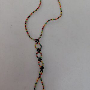 Rasta Beaded Necklace with Hand Loop 🇯🇲