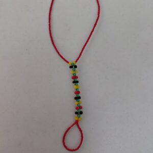 Red, Yellow & Green Beaded Hand Chain Bracelet 🇯🇲