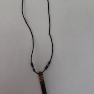 African Horn Pendant Necklace – Dark Brown 🌿