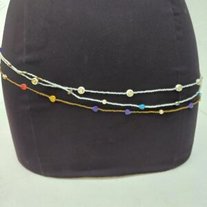 Colorful Beaded Waist Chain – Multi-Layer Design 🌈✨